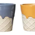 Small Ceramic Decorative Pot complete set