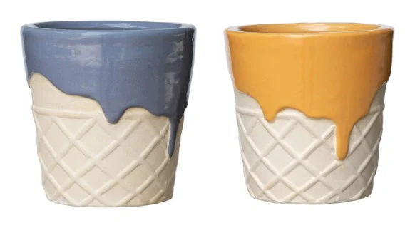 Small Ceramic Decorative Pot complete set