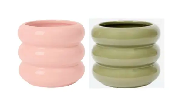 Small Ceramic Decorative Pot complete set