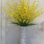 Soleil Yellow Dancing Orchid-Style Floor Vase Arrangement